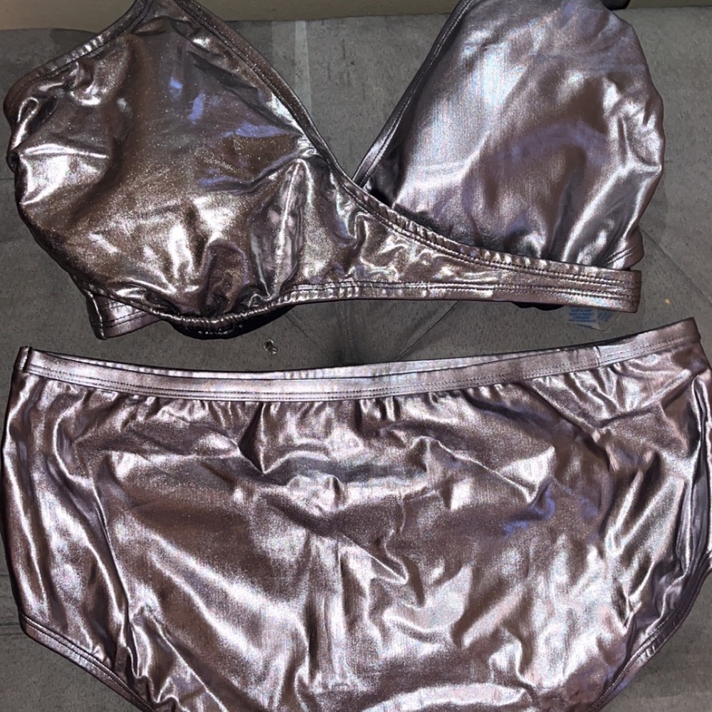 Metallic swim suit